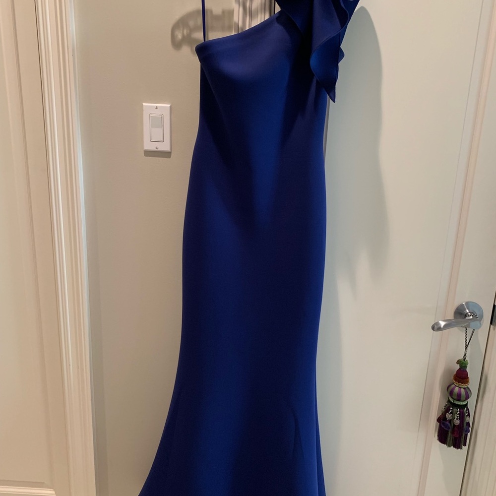 Jovani 32602 one shoulder scuba dress